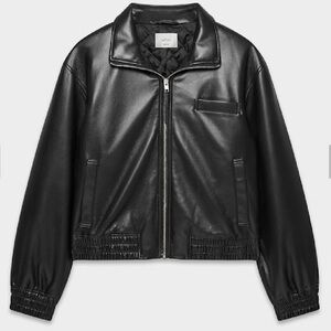 Aritzia Josephine faux leather bomber